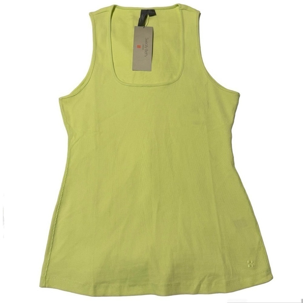 Sweaty Betty Everyday Light Ribbed Scoop Neck Womens Workout Tank Size‎ 12 NWT